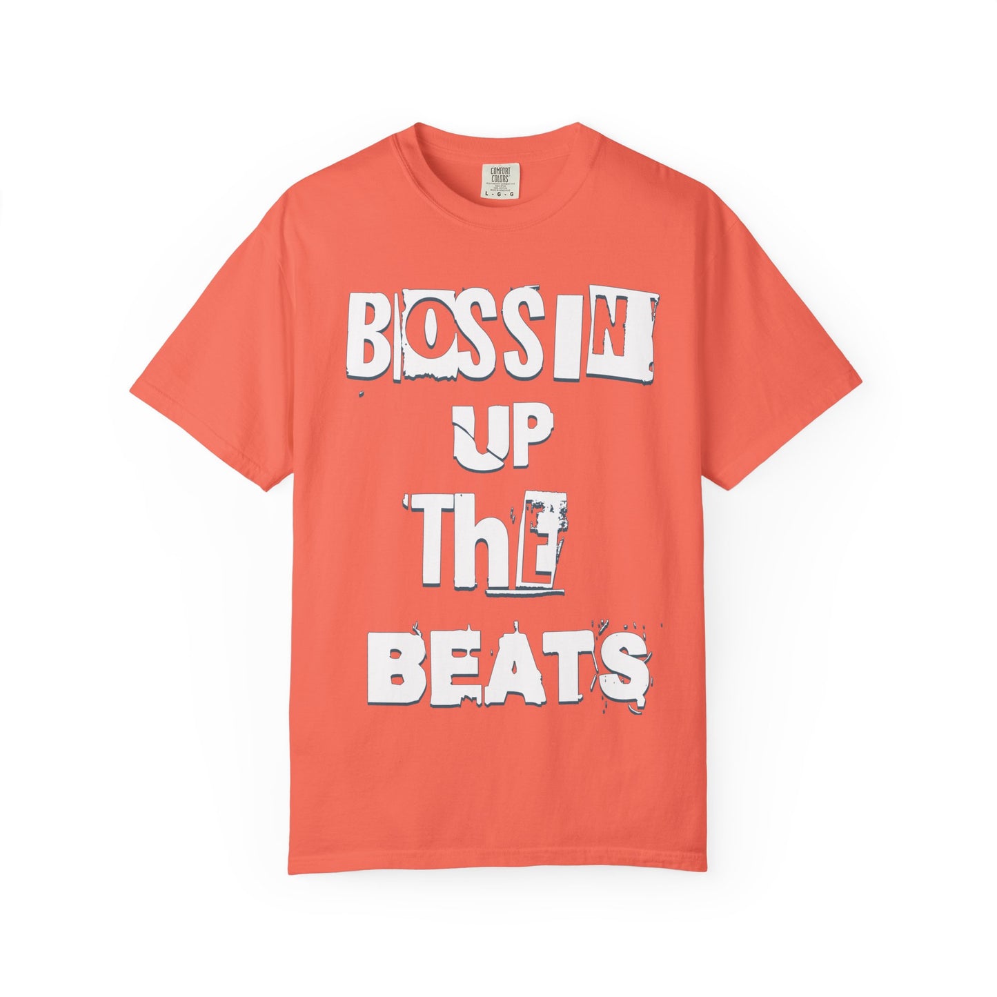 Bossin' Up the Beats Unisex Garment-Dyed T-Shirt - Perfect for Music Lovers, Gift for DJs, Concerts, Festival Wear, Casual Style