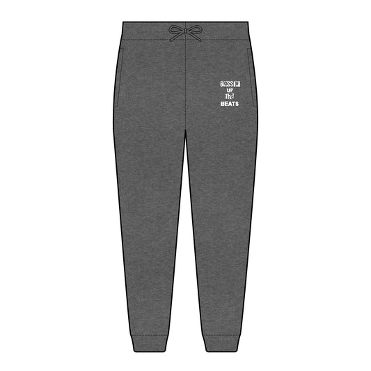 Bossin Up The Beats Casual Joggers with Motivational Embroidery | Perfect for Athletes, Gifts for Fitness Lovers, Women's and Men's Lounge Wear