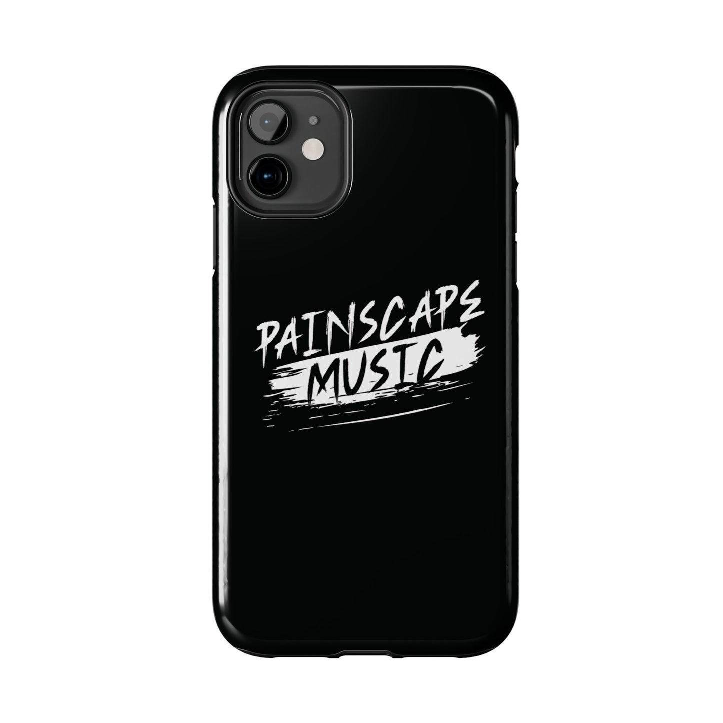 Tough Phone Case — "Painscape Music" Black Protective Phone Cover