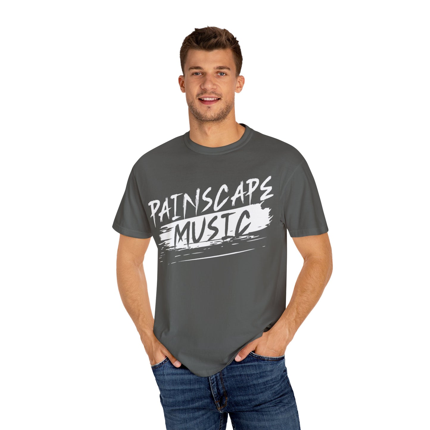 Paintscape Music T-Shirt — Bold Brushstroke Band Tee