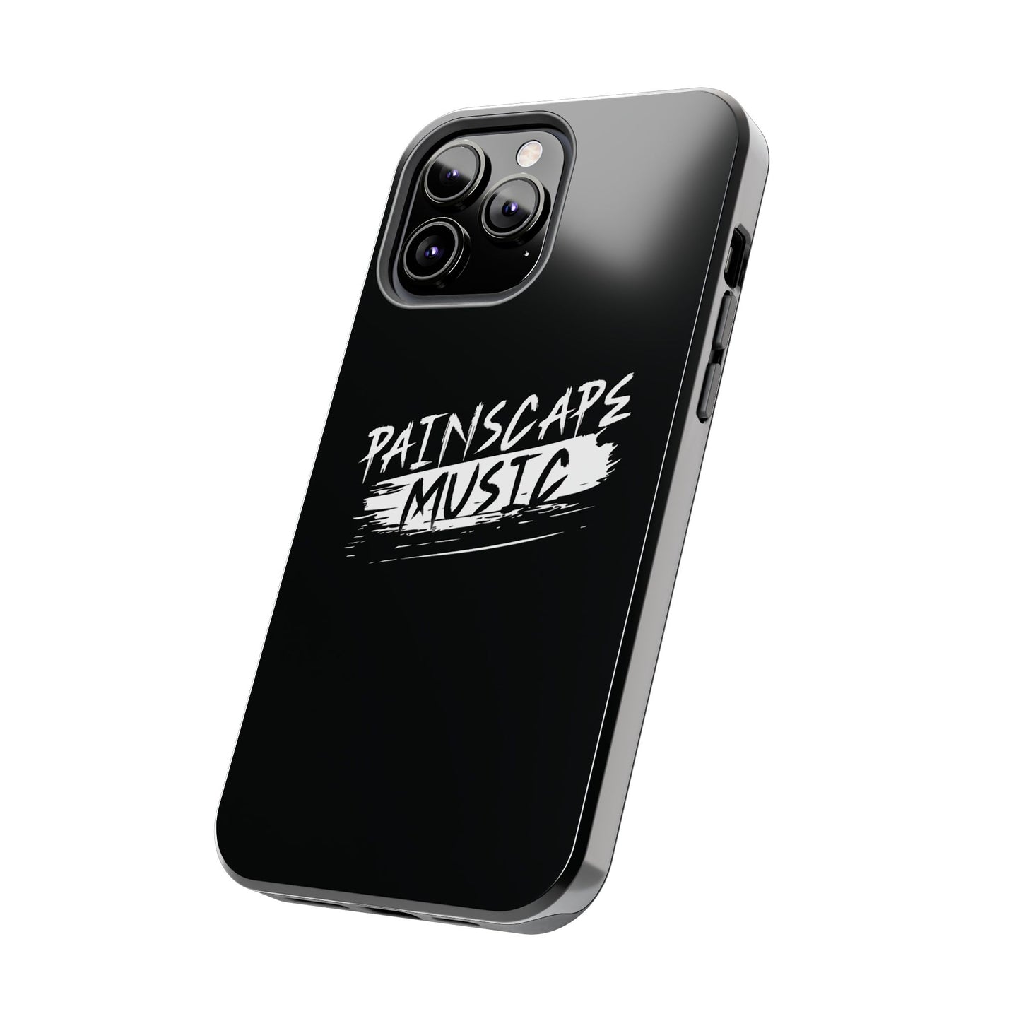 Tough Phone Case — "Painscape Music" Black Protective Phone Cover