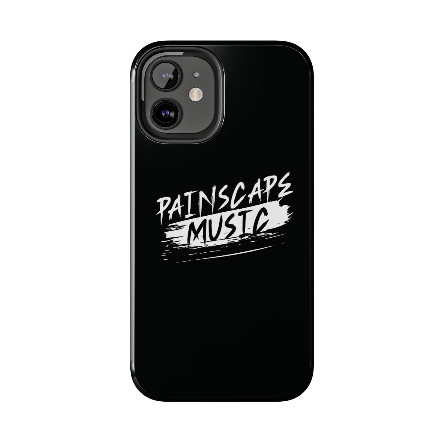 Tough Phone Case — "Painscape Music" Black Protective Phone Cover
