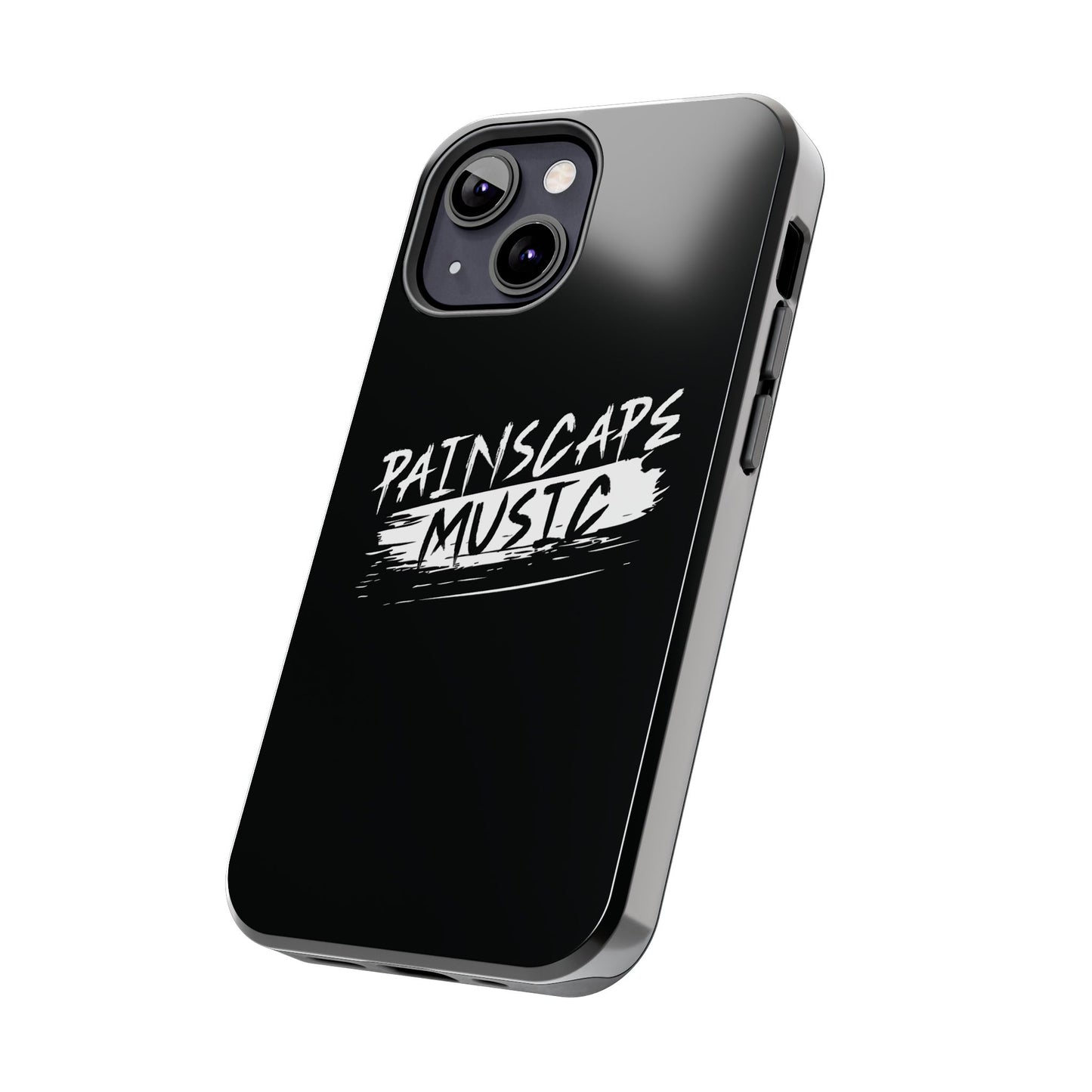 Tough Phone Case — "Painscape Music" Black Protective Phone Cover
