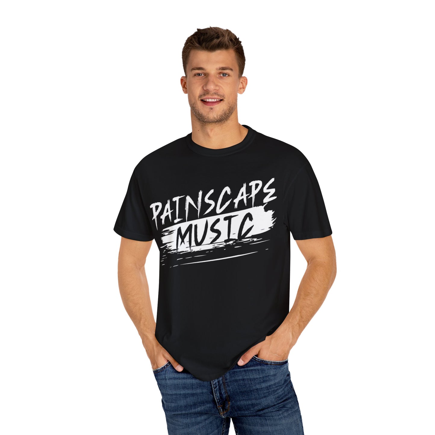 Paintscape Music T-Shirt — Bold Brushstroke Band Tee