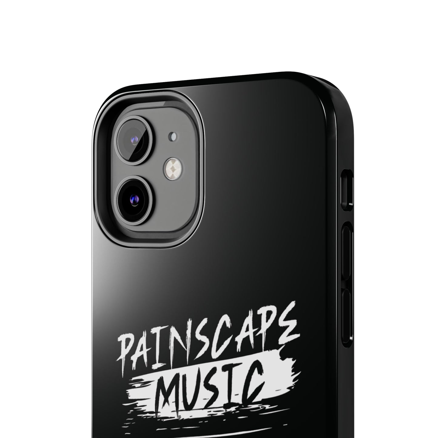 Tough Phone Case — "Painscape Music" Black Protective Phone Cover