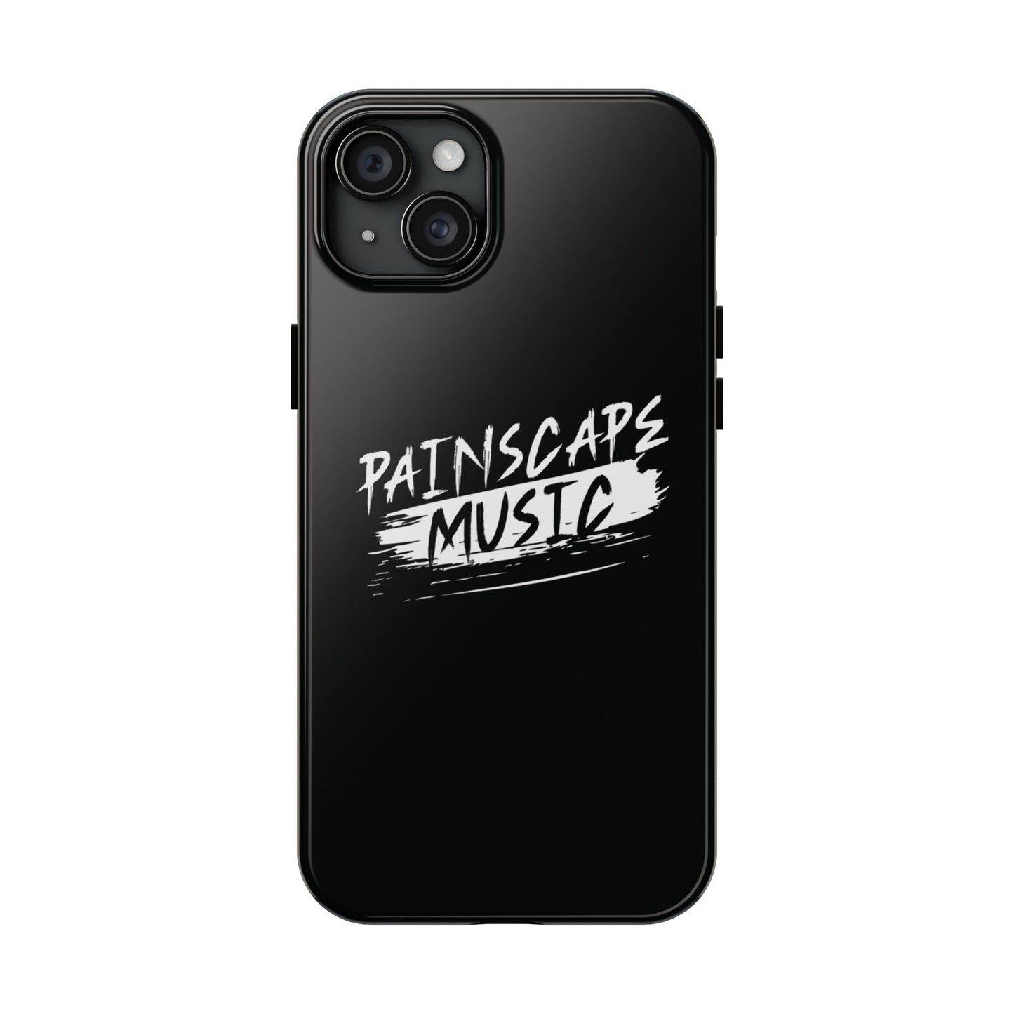 Tough Phone Case — "Painscape Music" Black Protective Phone Cover