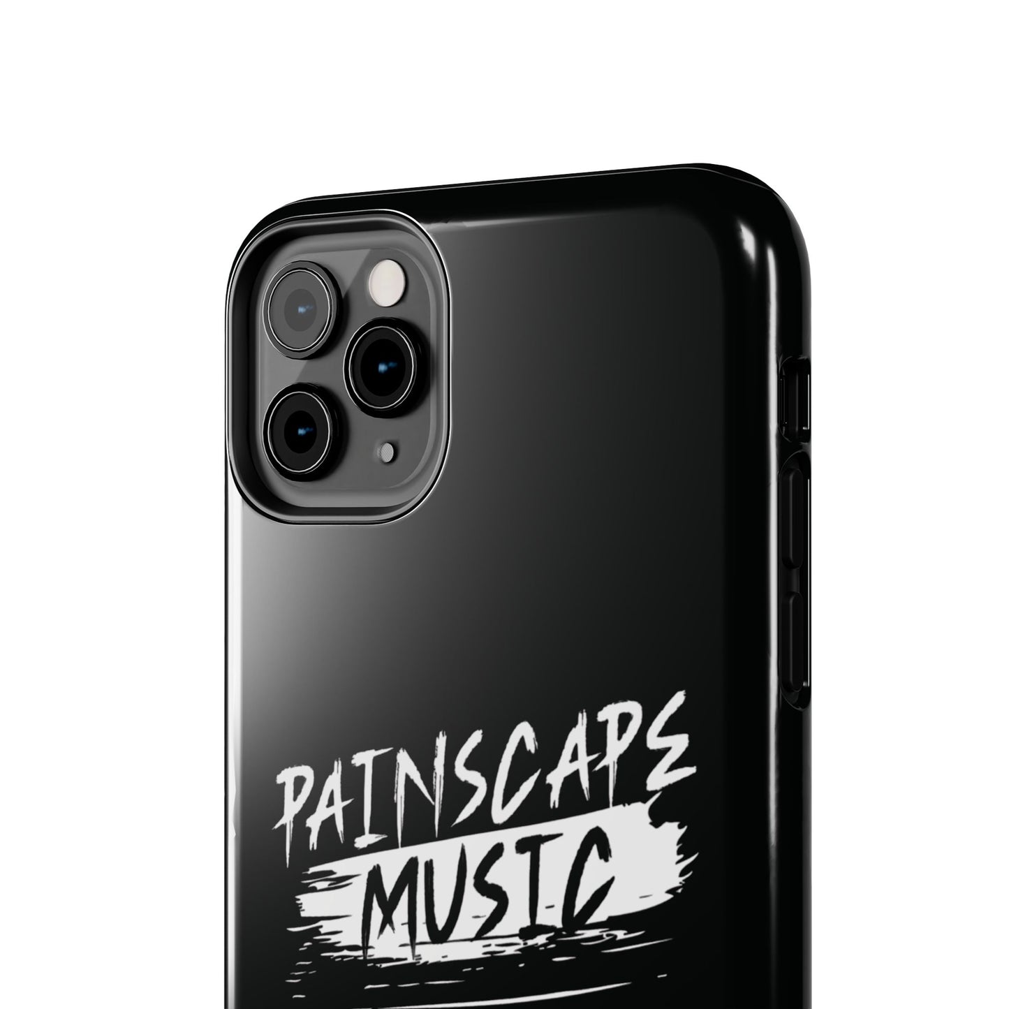 Tough Phone Case — "Painscape Music" Black Protective Phone Cover