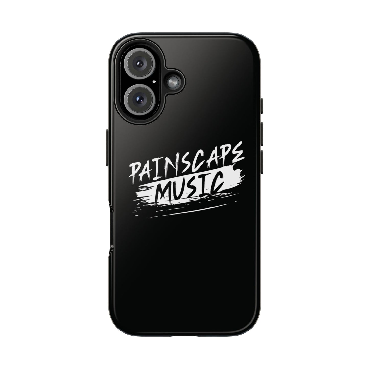 Tough Phone Case — "Painscape Music" Black Protective Phone Cover
