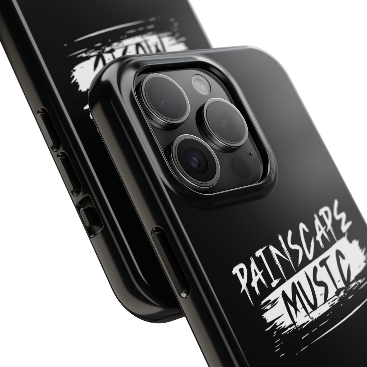 Tough Phone Case — "Painscape Music" Black Protective Phone Cover