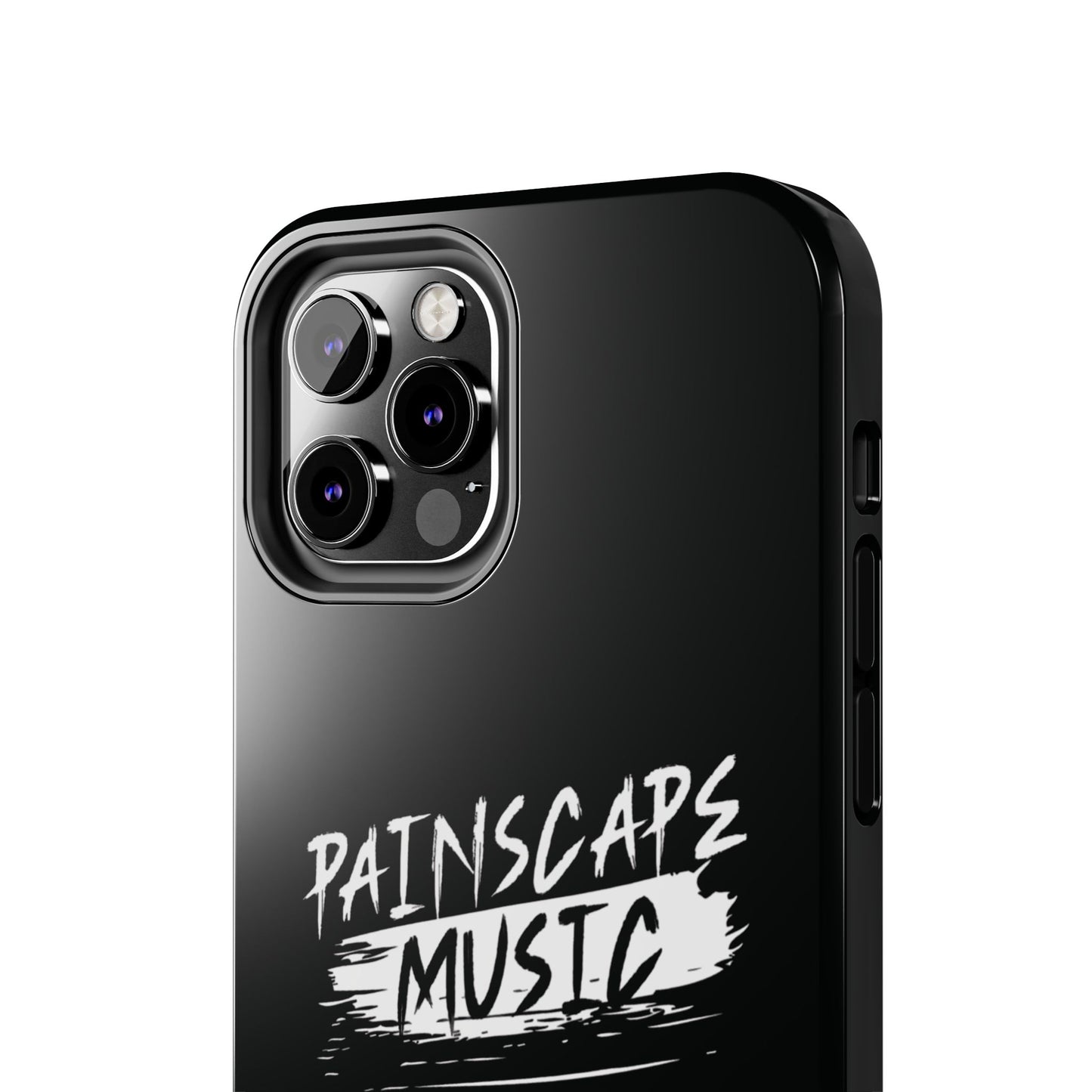 Tough Phone Case — "Painscape Music" Black Protective Phone Cover