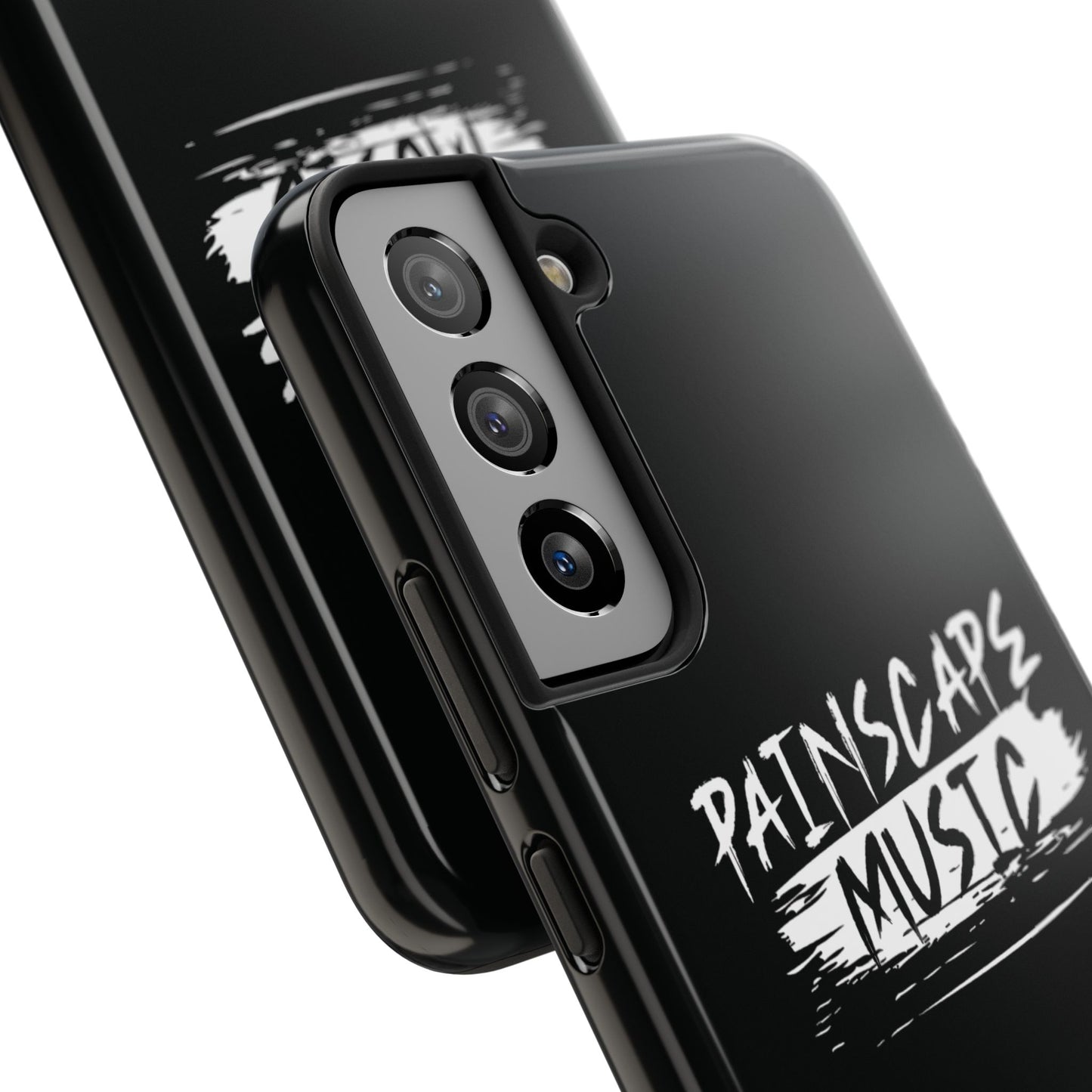 Tough Phone Case — "Painscape Music" Black Protective Phone Cover