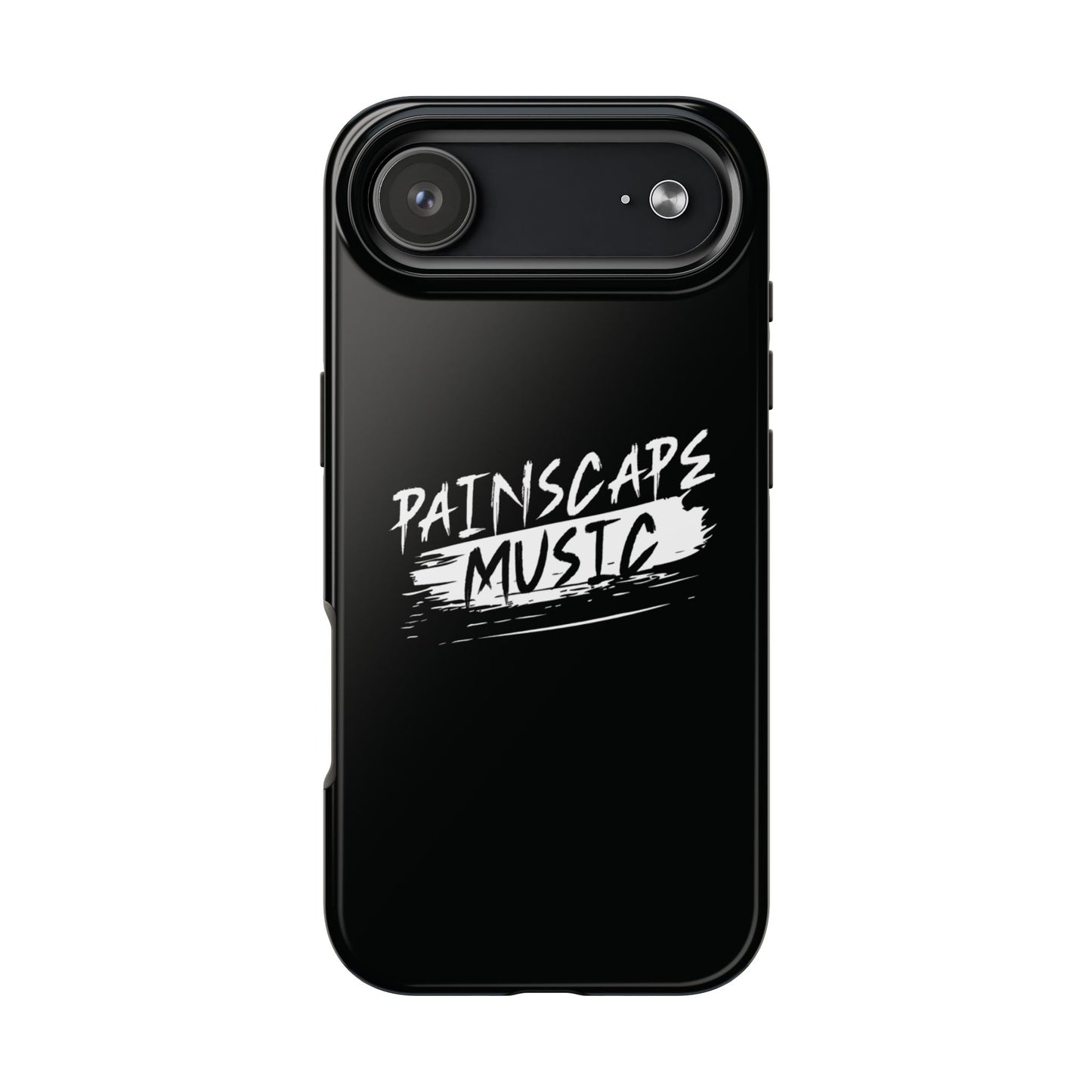 Tough Phone Case — "Painscape Music" Black Protective Phone Cover