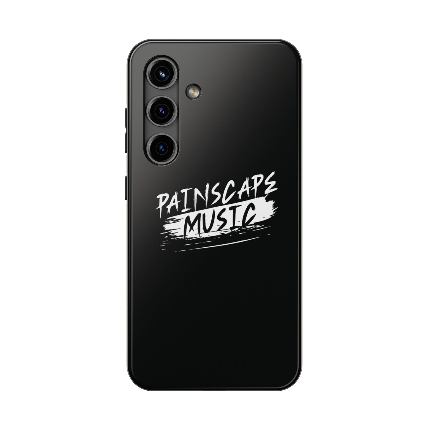Tough Phone Case — "Painscape Music" Black Protective Phone Cover