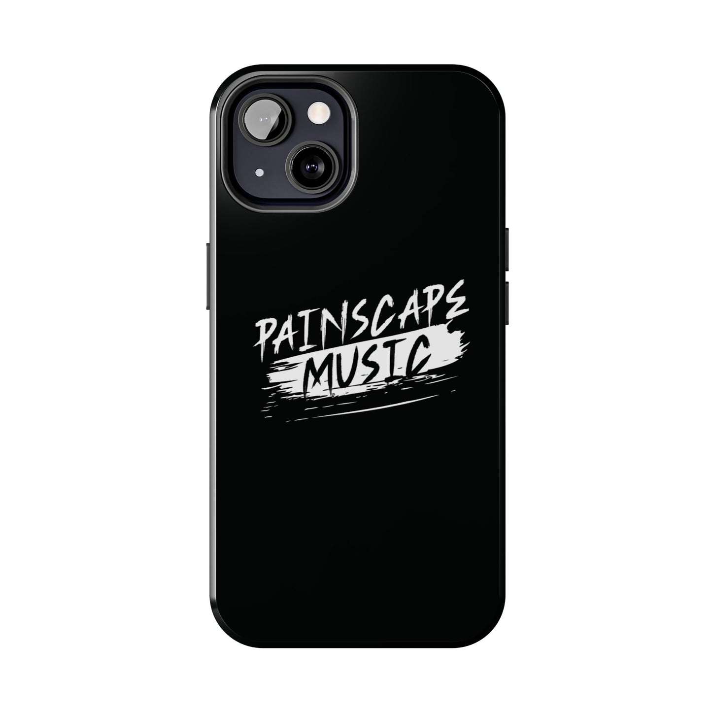 Tough Phone Case — "Painscape Music" Black Protective Phone Cover