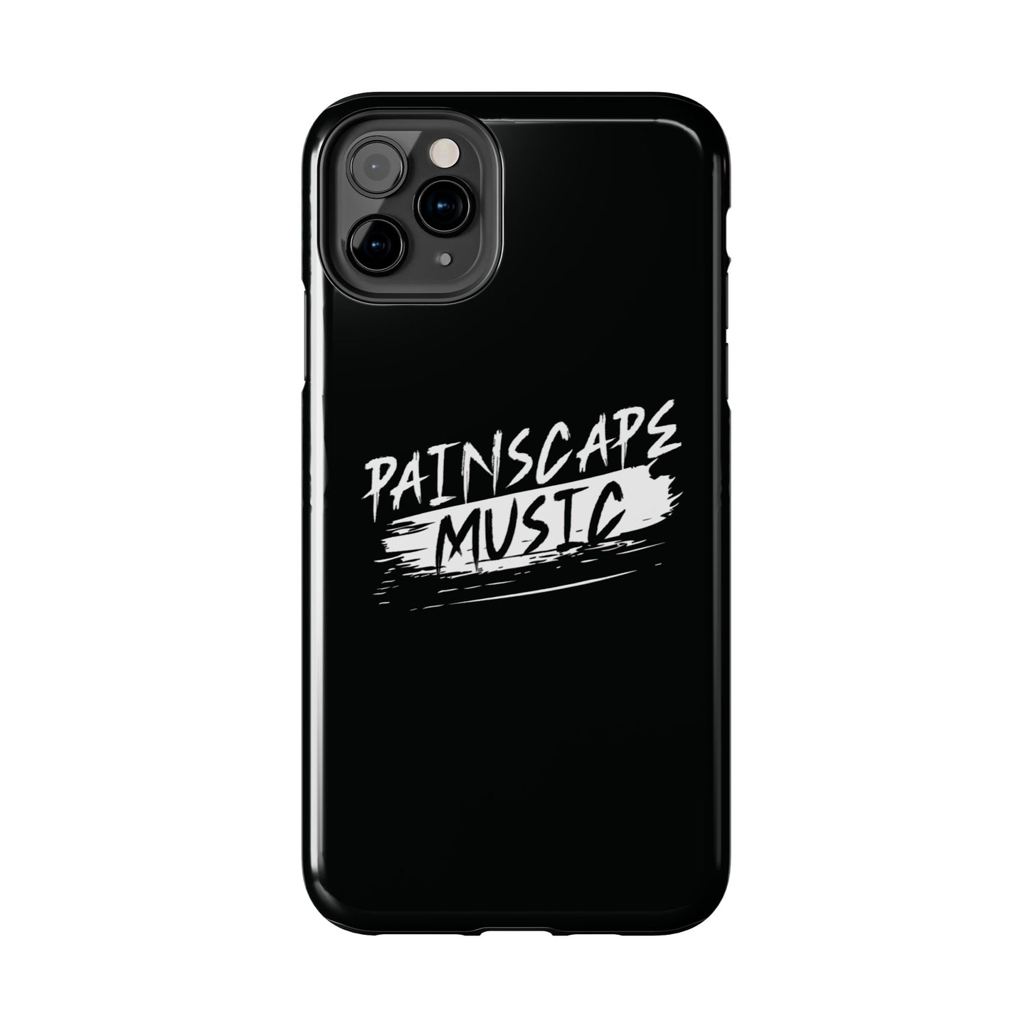 Tough Phone Case — "Painscape Music" Black Protective Phone Cover