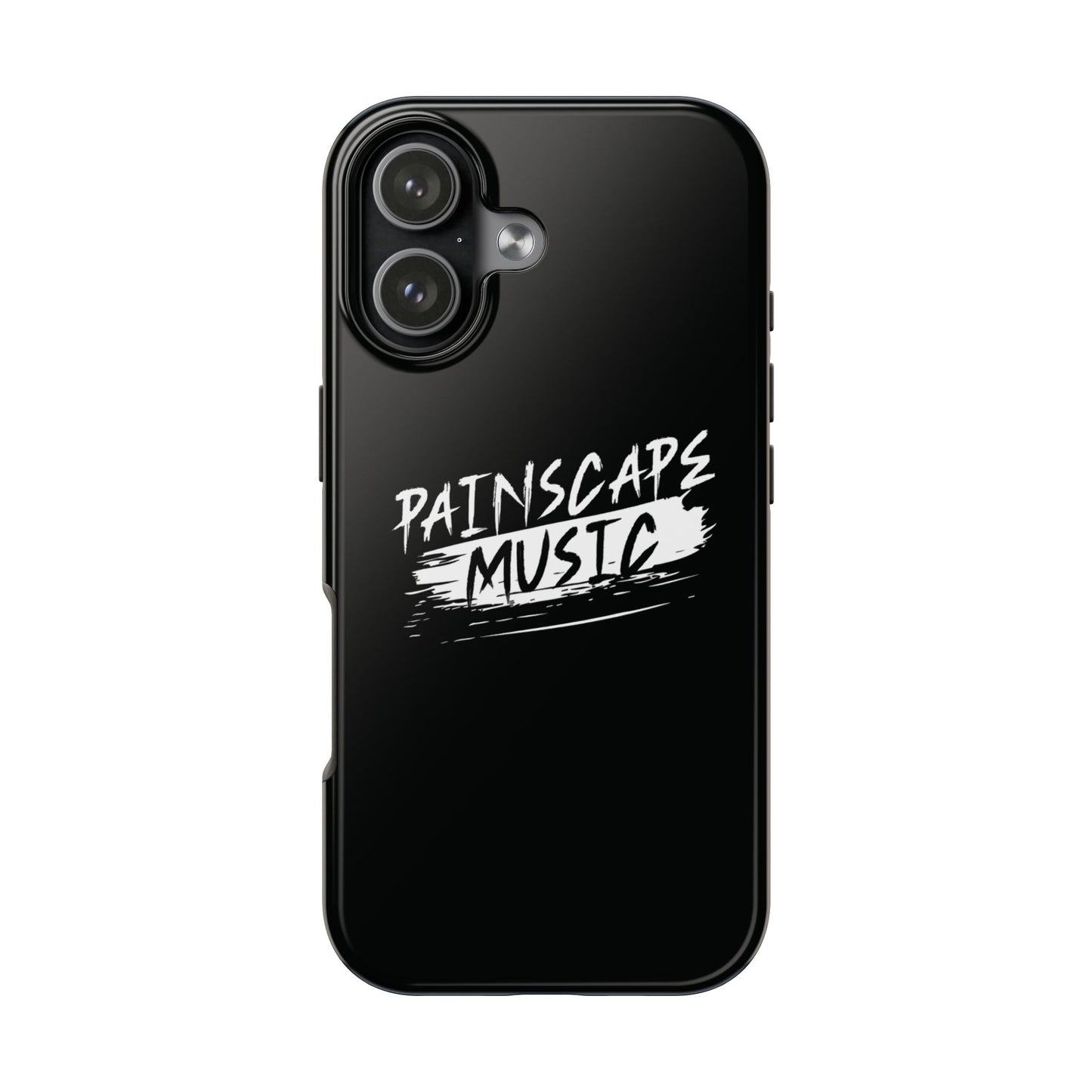 Tough Phone Case — "Painscape Music" Black Protective Phone Cover