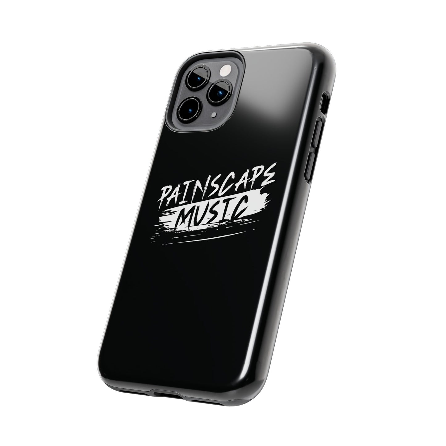 Tough Phone Case — "Painscape Music" Black Protective Phone Cover