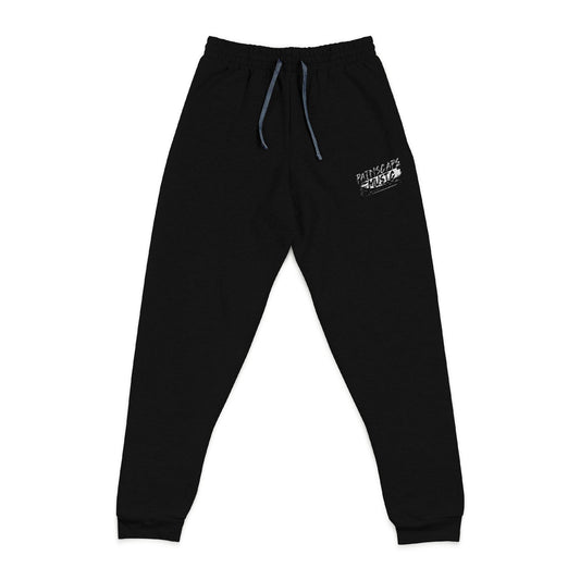 Painscape Music Embroidered Dark Heather Joggers
