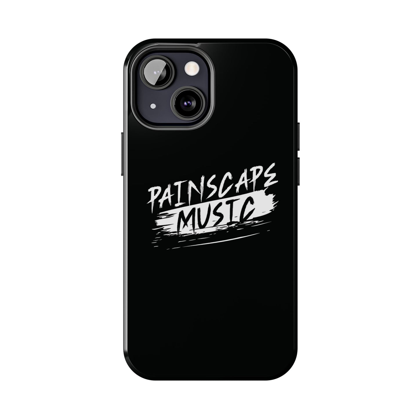 Tough Phone Case — "Painscape Music" Black Protective Phone Cover