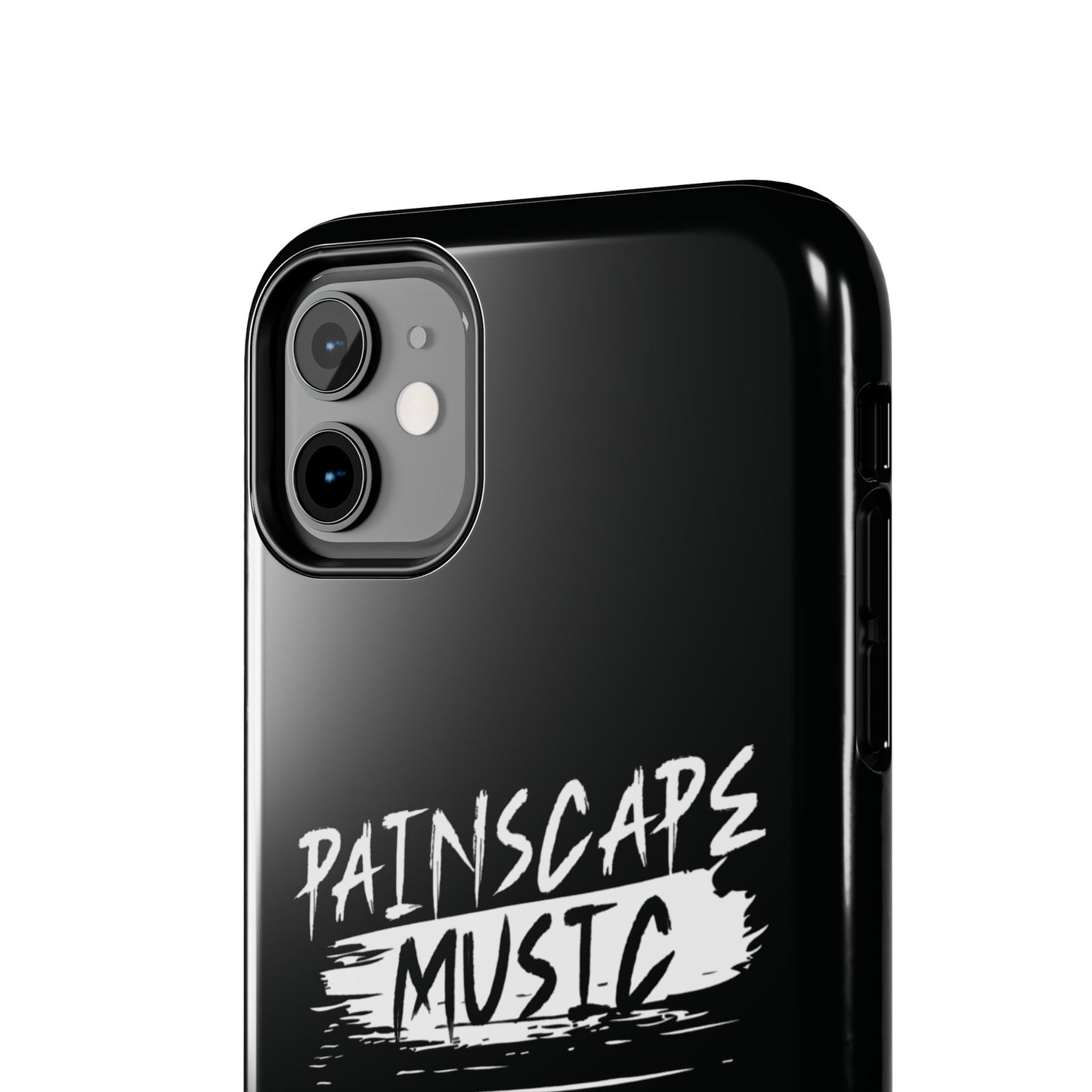 Tough Phone Case — "Painscape Music" Black Protective Phone Cover