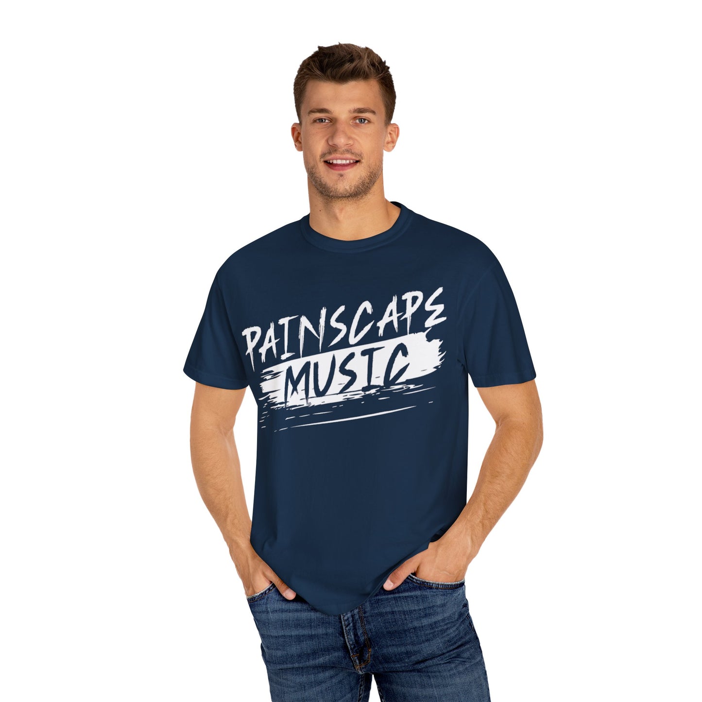 Paintscape Music T-Shirt — Bold Brushstroke Band Tee