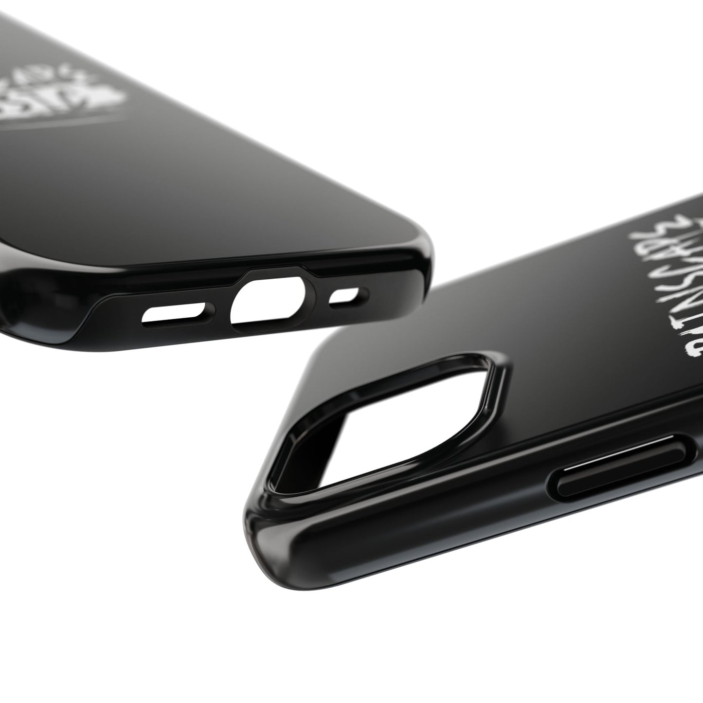 Tough Phone Case — "Painscape Music" Black Protective Phone Cover
