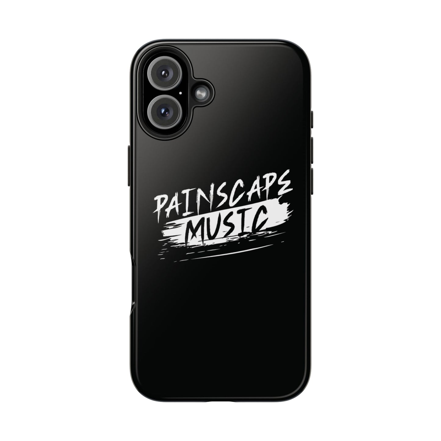 Tough Phone Case — "Painscape Music" Black Protective Phone Cover