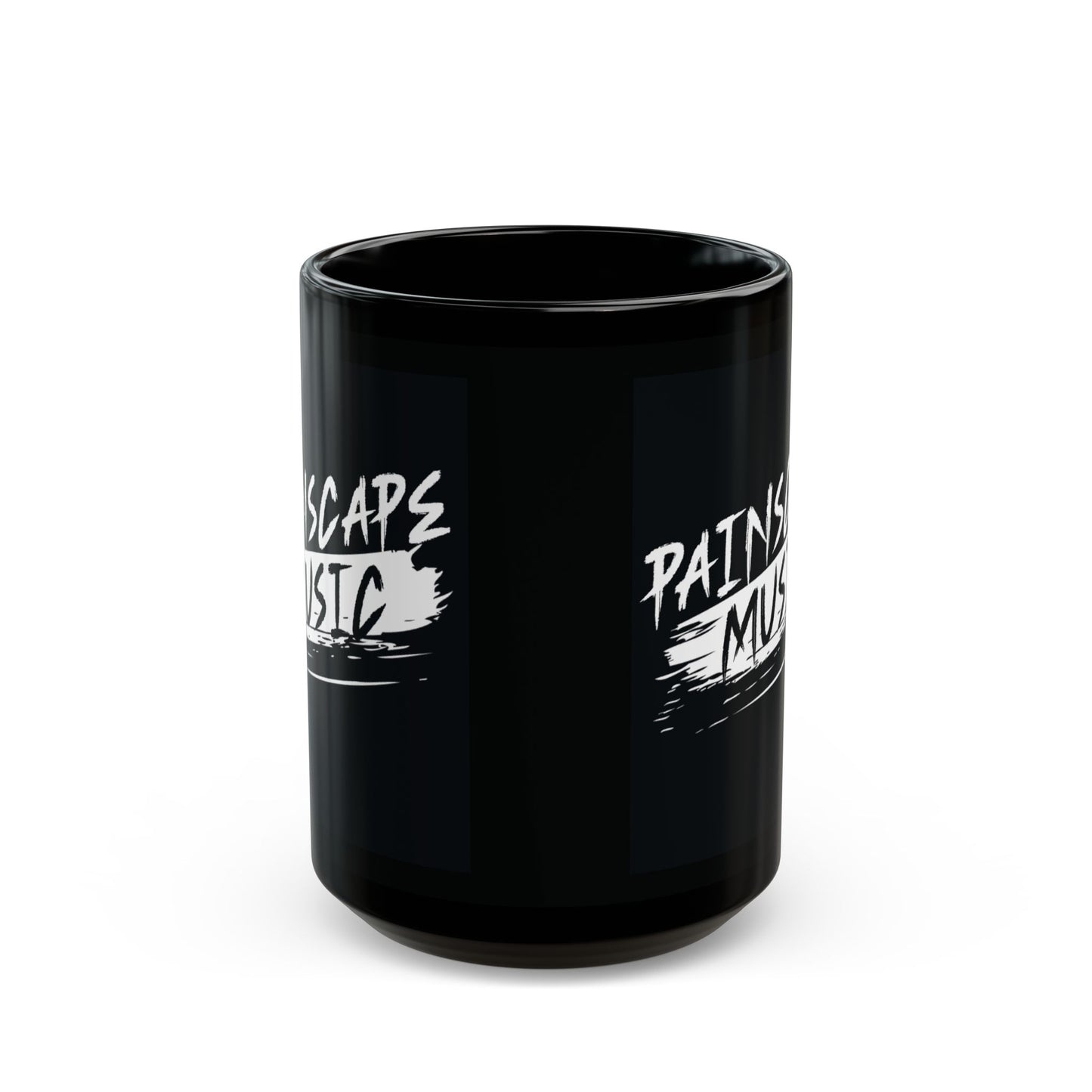 Painscape Music Black Ceramic Mug – 11oz & 15oz