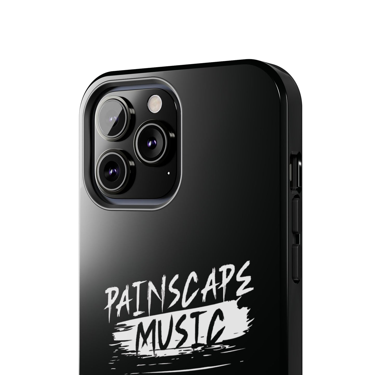 Tough Phone Case — "Painscape Music" Black Protective Phone Cover