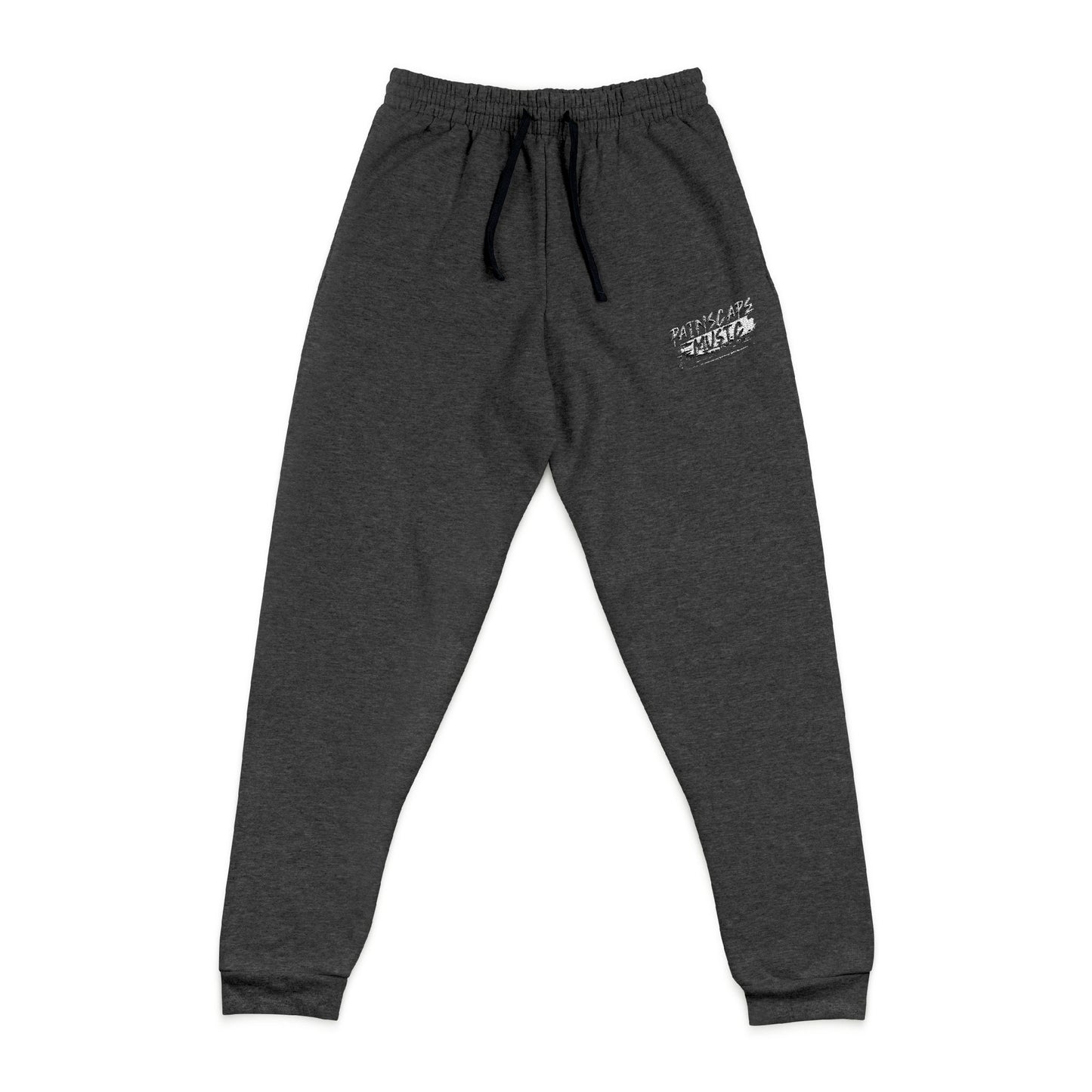 Painscape Music Embroidered Dark Heather Joggers