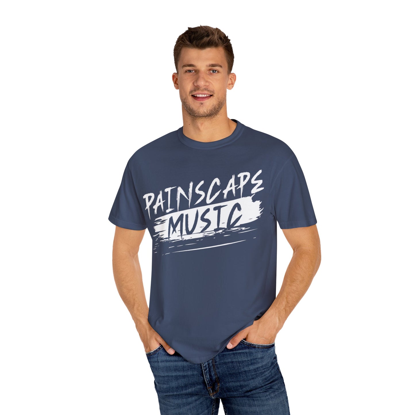 Paintscape Music T-Shirt — Bold Brushstroke Band Tee