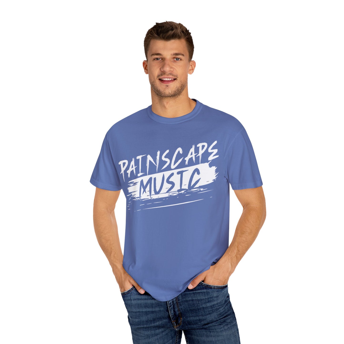 Paintscape Music T-Shirt — Bold Brushstroke Band Tee