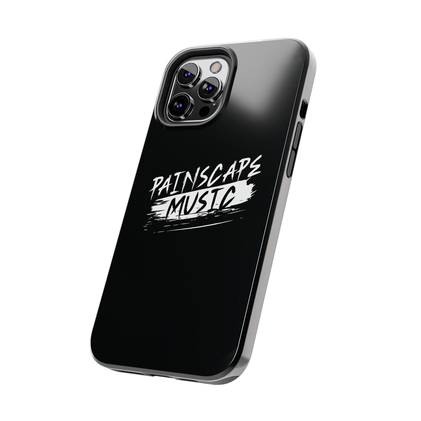 Tough Phone Case — "Painscape Music" Black Protective Phone Cover