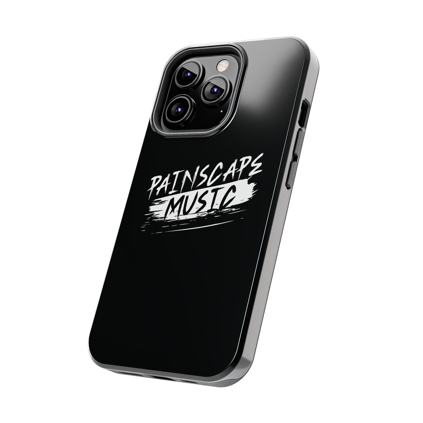 Tough Phone Case — "Painscape Music" Black Protective Phone Cover