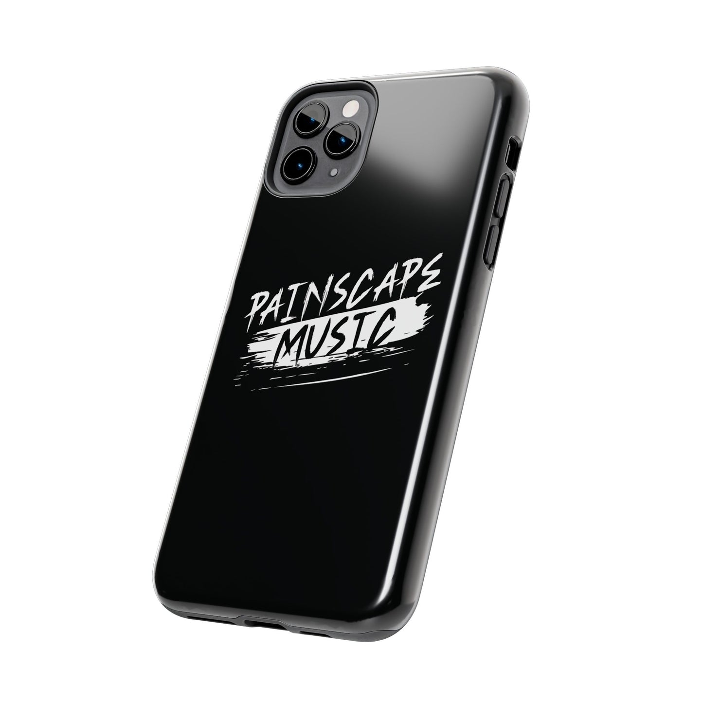 Tough Phone Case — "Painscape Music" Black Protective Phone Cover
