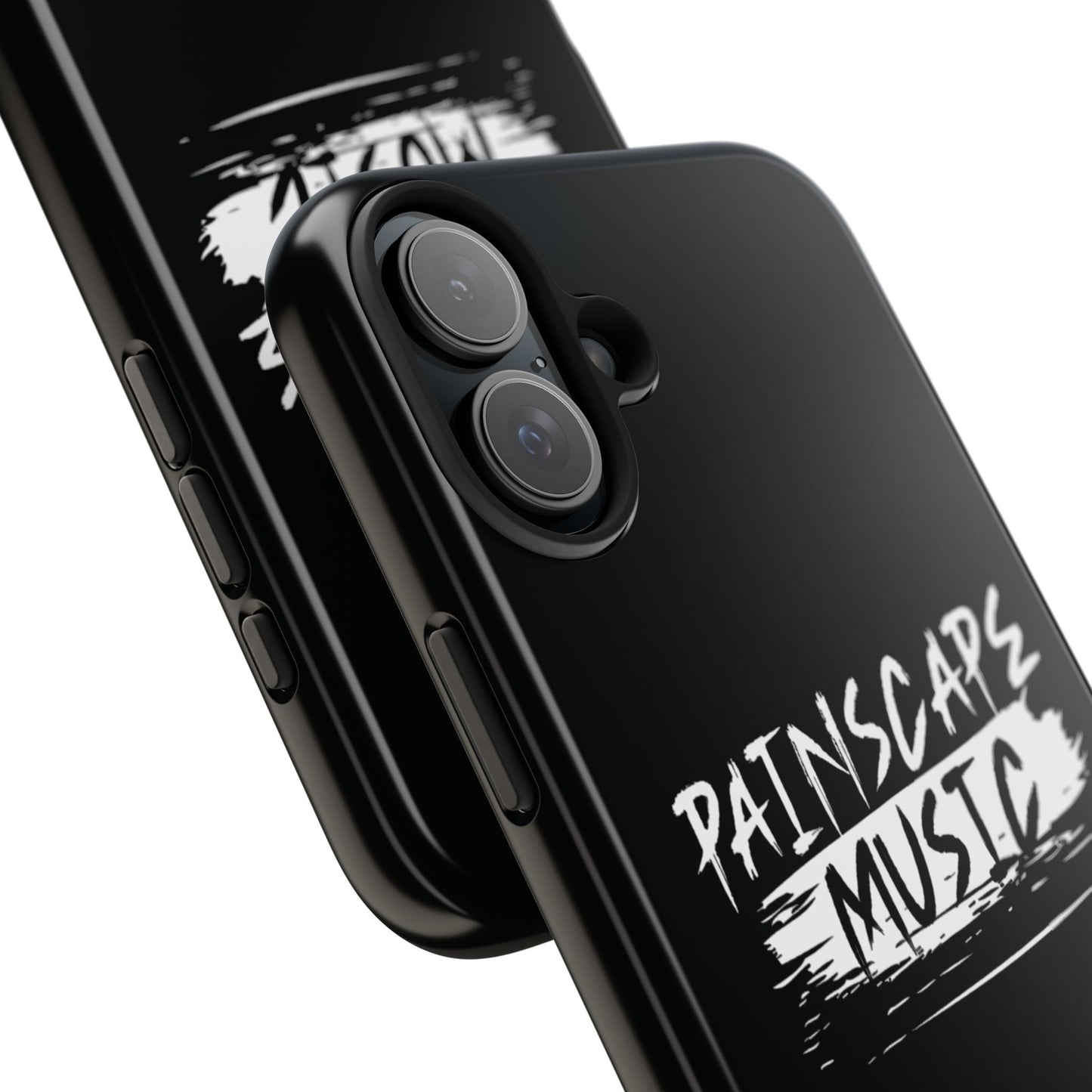 Tough Phone Case — "Painscape Music" Black Protective Phone Cover