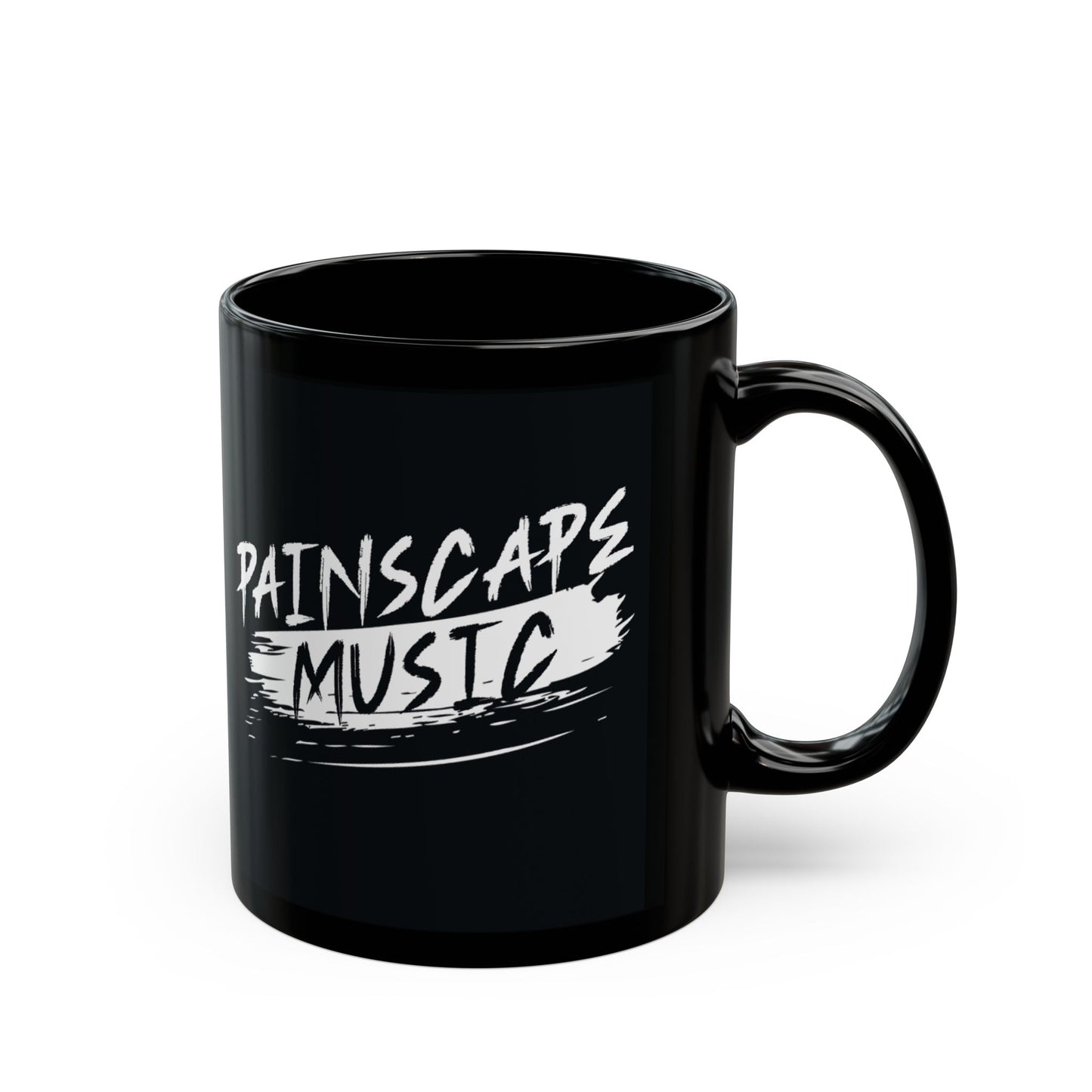 Painscape Music Black Ceramic Mug – 11oz & 15oz