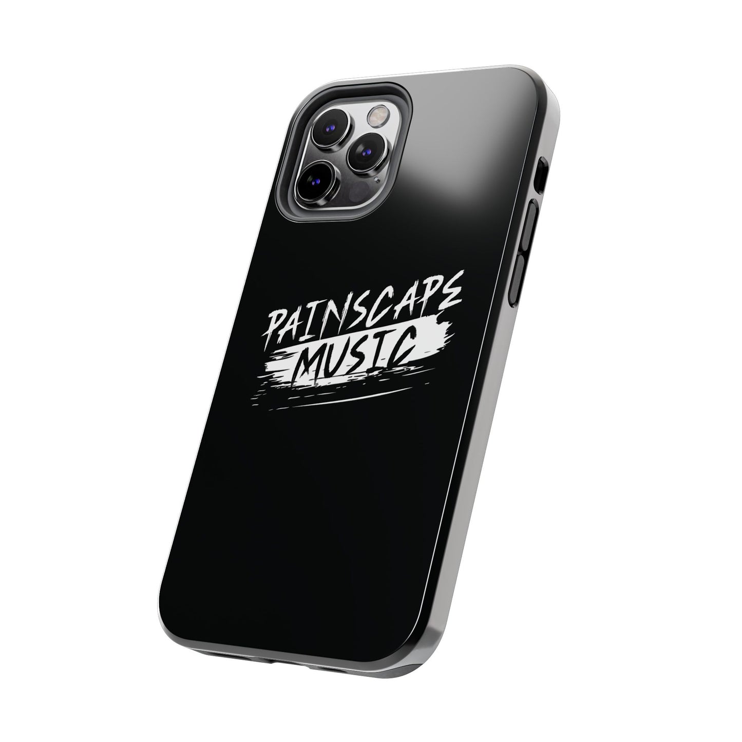 Tough Phone Case — "Painscape Music" Black Protective Phone Cover