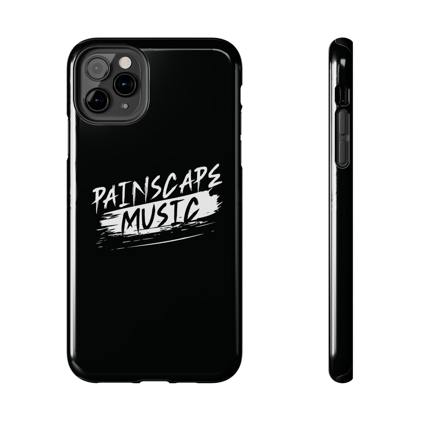 Tough Phone Case — "Painscape Music" Black Protective Phone Cover